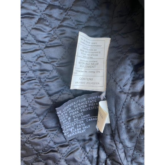 Women's Danier Genuine Leather Black Jacket - Picture 7 of 12